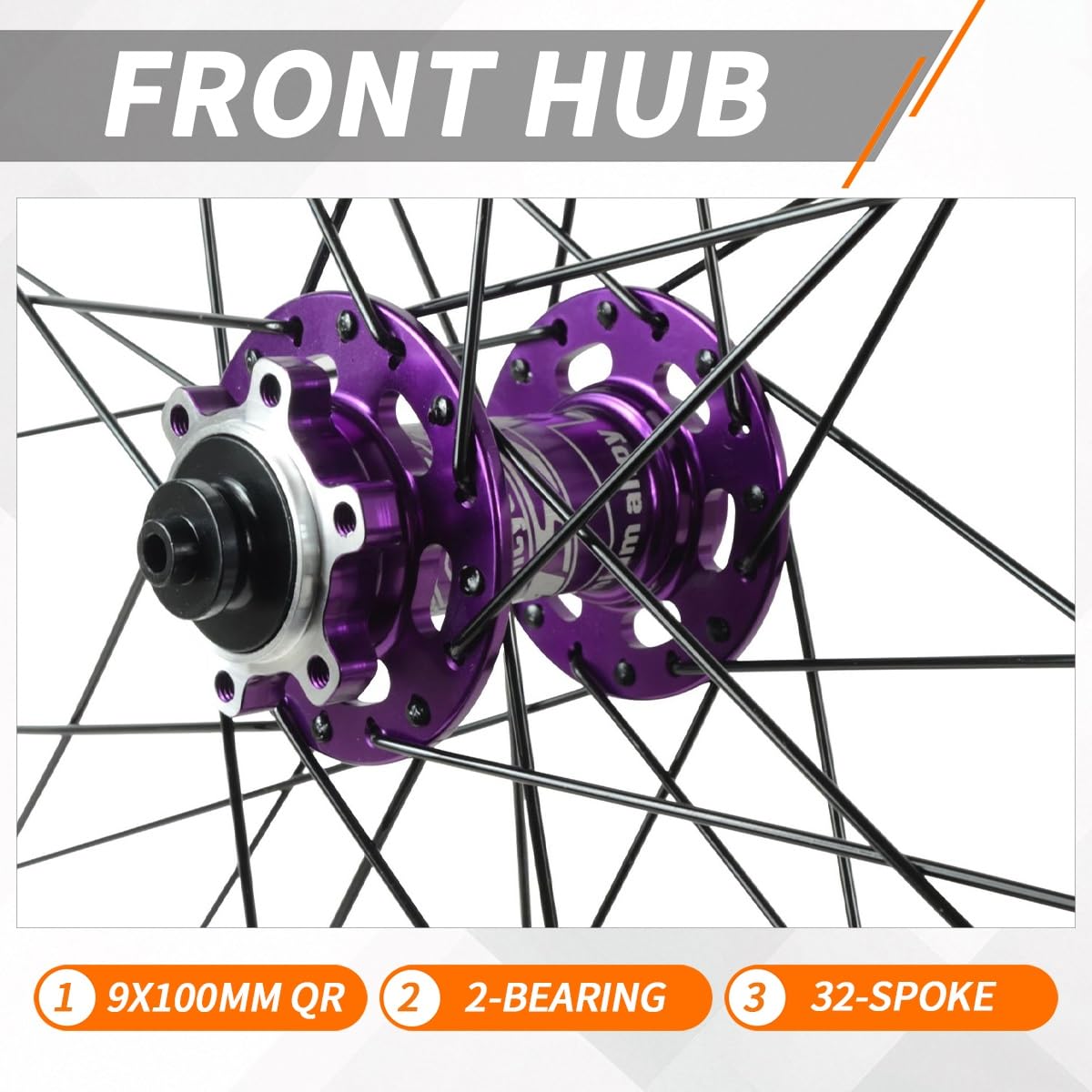 Sgancio Rapido 26"/27.5"/29" Set Di Ruote For Mountain Bike 9*100/10*135mm | Adatto A Pneumatici 1,25"-2,25", 120 Scatti, Freno A Disco, XD Mozzo, For Cassette A 11/12 Velocità