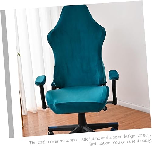 Miniatura 3 de Zerodeko 1 juego de funda para silla de juegos para computadora de forro polar plateado