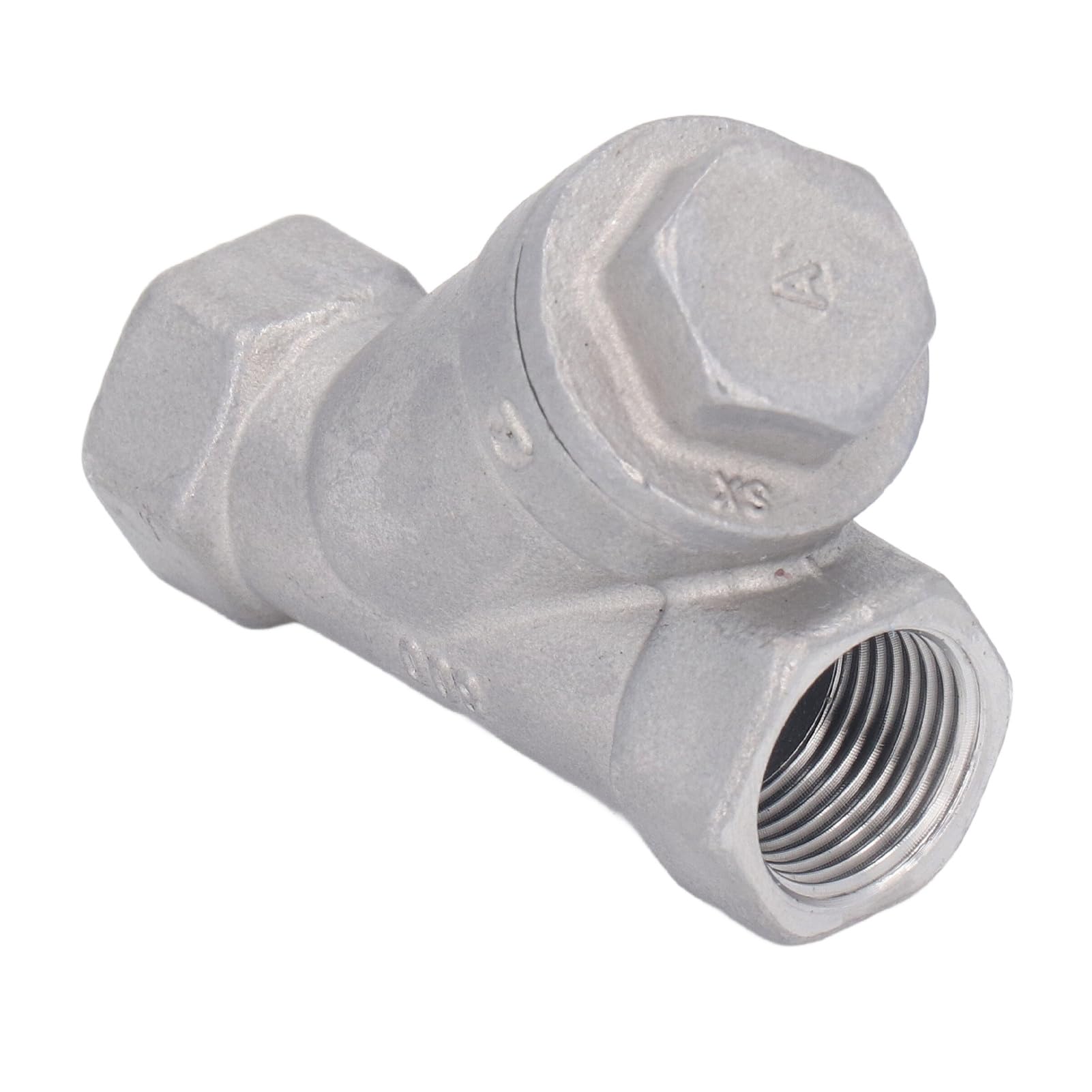 Stainless Steel Y Type Strainer 304 Stainless Steel Y Type Strainer Female Thread 3/8 Inch DN10 Filter Strainer for Water Oil Cartridges & Filters
