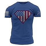 Grunt Style Super Patriot Men's T-Shirt Large Royal Blue