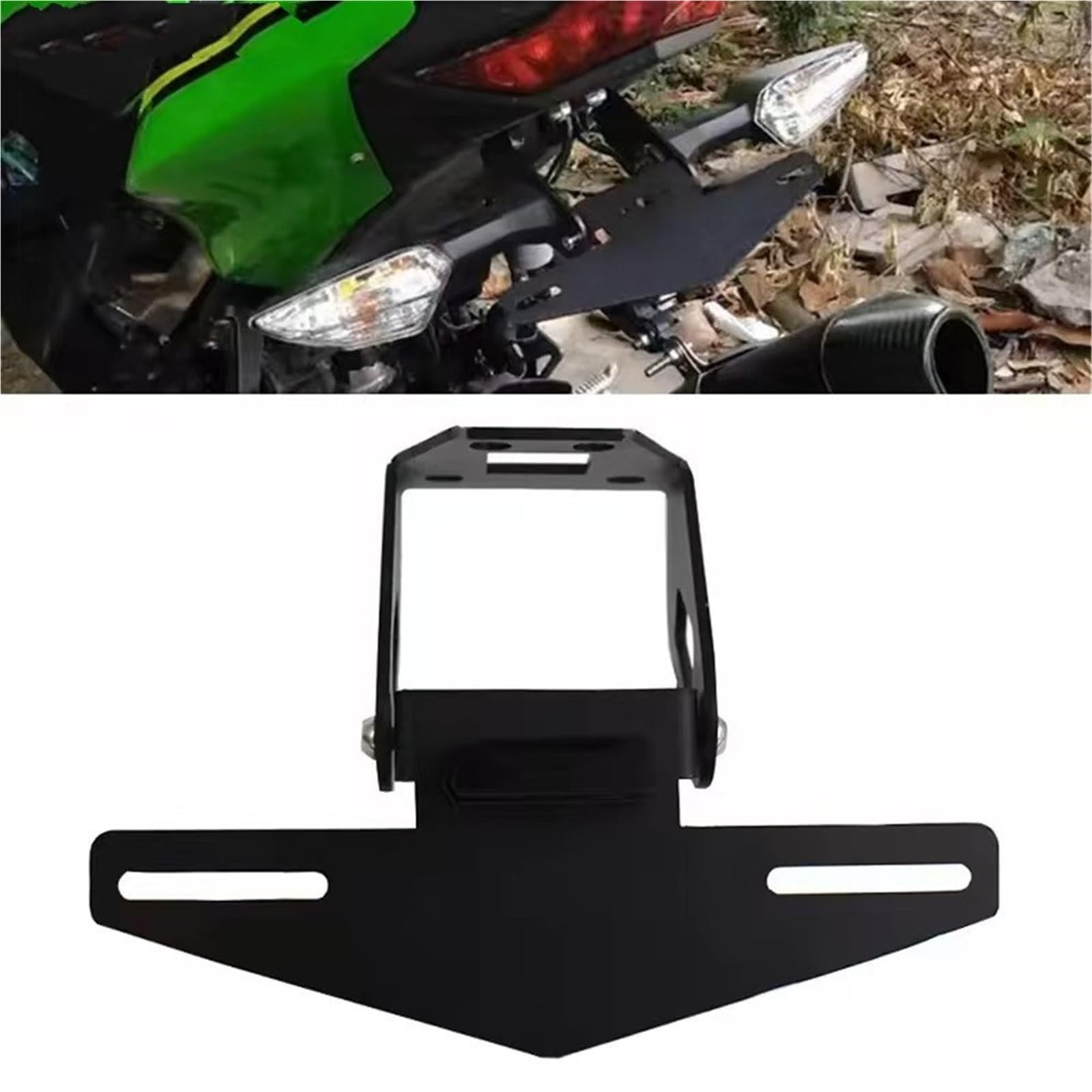 Supporto Portatarga Moto Per Ninja 250 400 Z250 Z400 2018-2022, Eliminacoda E Portatarga.