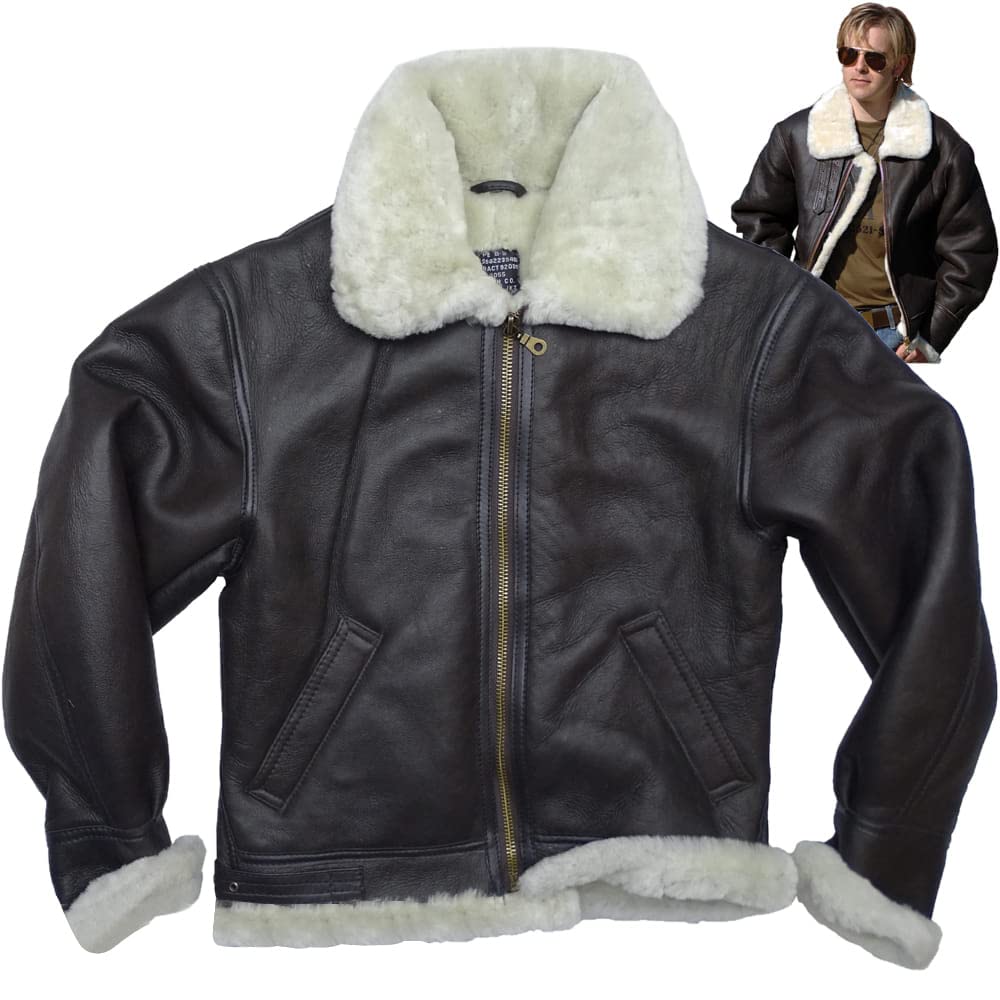 Reproduction WW2 USAAF B3 Leather Bomber Pilot Jacket