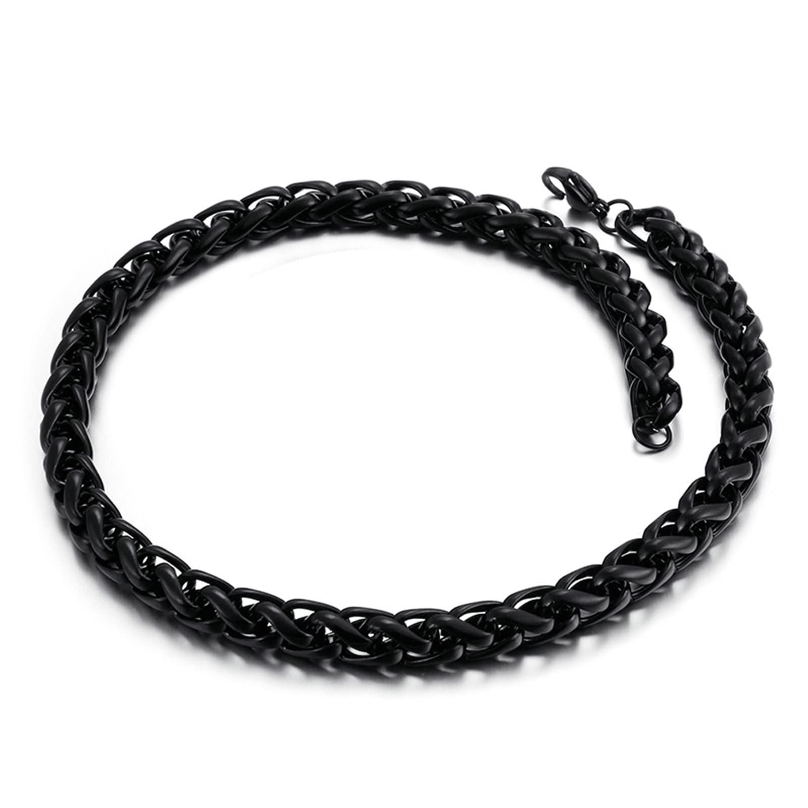 Halskette Weizenkette Edelstahl, Glieder 45CM-65CM