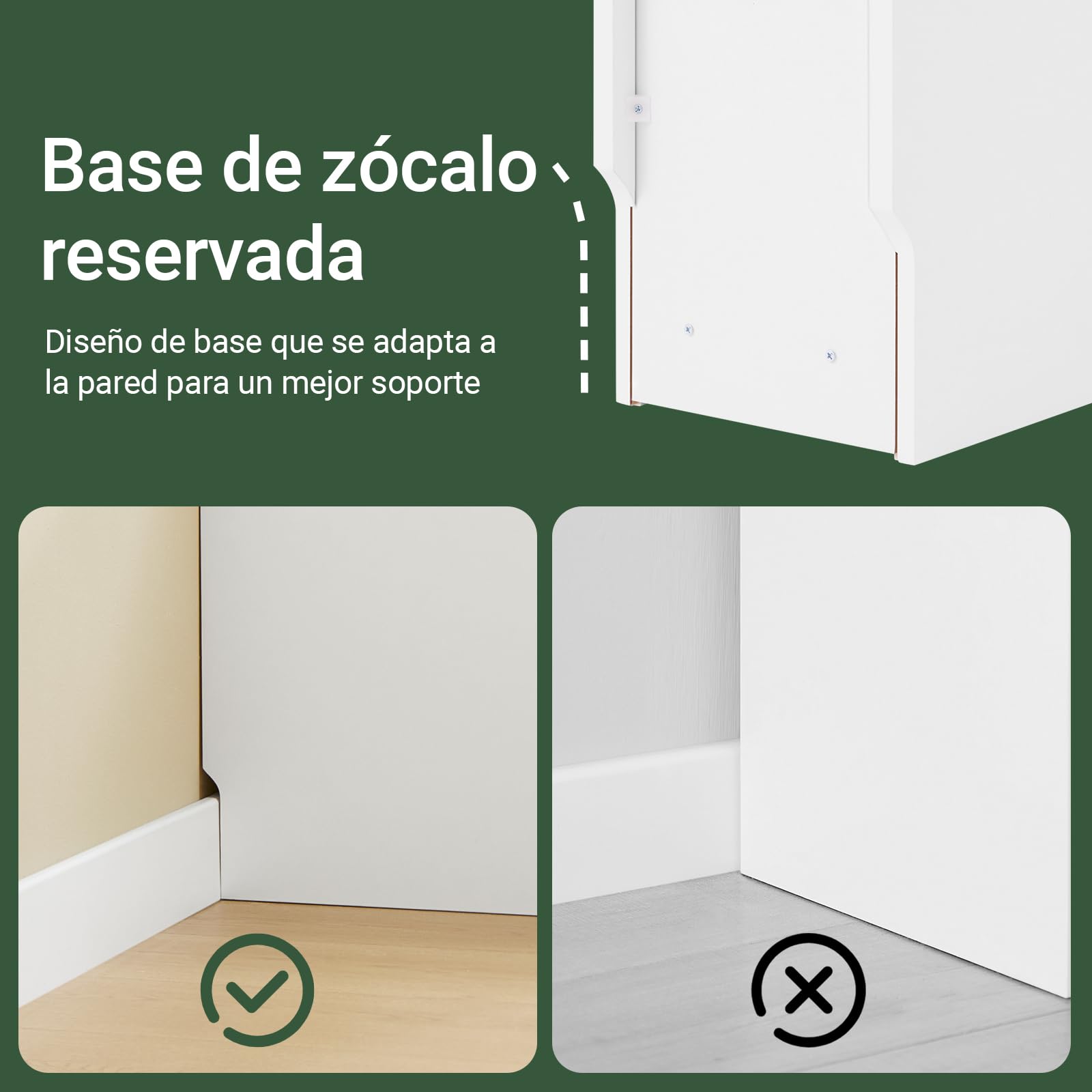 SoBuy Mesa Auxiliar Estrecha - Mesita de Noche con Estante de Almacenamiento y Cajones, Mesa de Noche Ahorra Espacio para Dormitorios Pequeños, 25 x 65 x 60 cm, Blanca y Natural - FBT162-WN