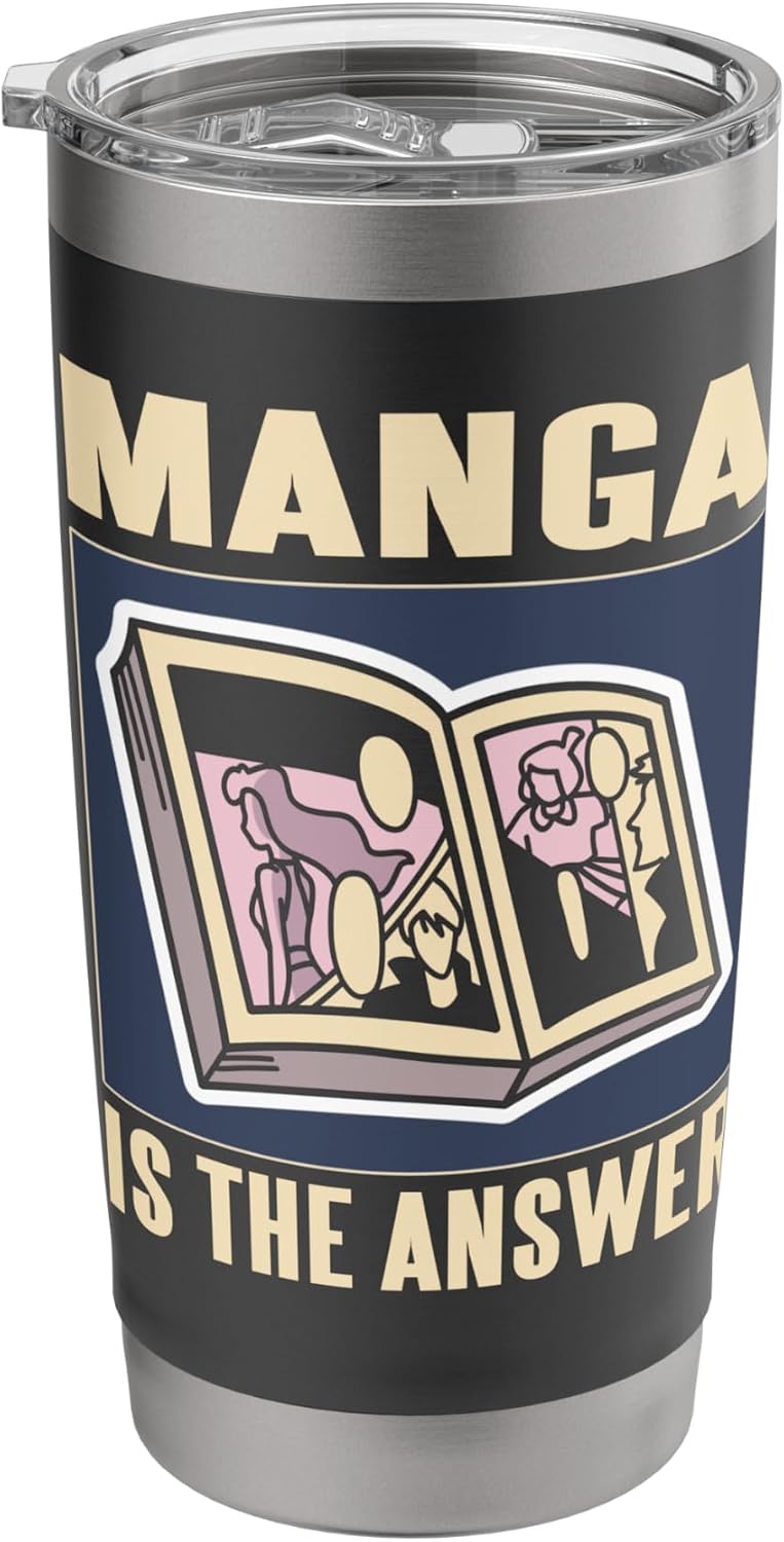 Manga Holds The Key to Everything Anime Lover Stainless Steel Insulated Tumbler