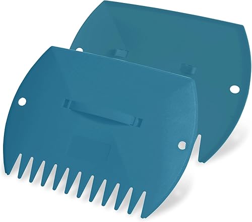 GardenHOME Rastrillos de mano, agarradores de hojas grandes para trabajo en el patio y uso en el jardín, limpia y recoge rastrillo de jardín, pala