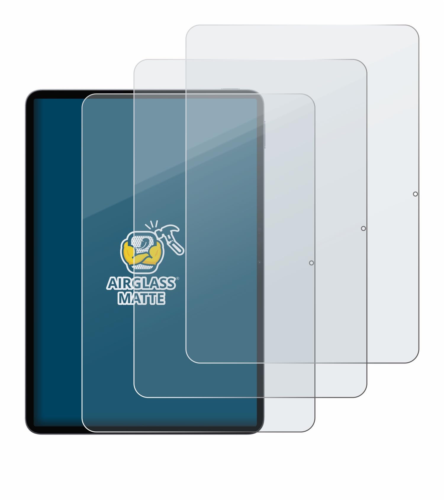 brotect 3 Pezzi Pellicola Vetro per Xiaomi Pad 8 | Opaca Protezione Schermo Made in Germany, Anti-Riflesso Durezza 9H Anti-Graffio
