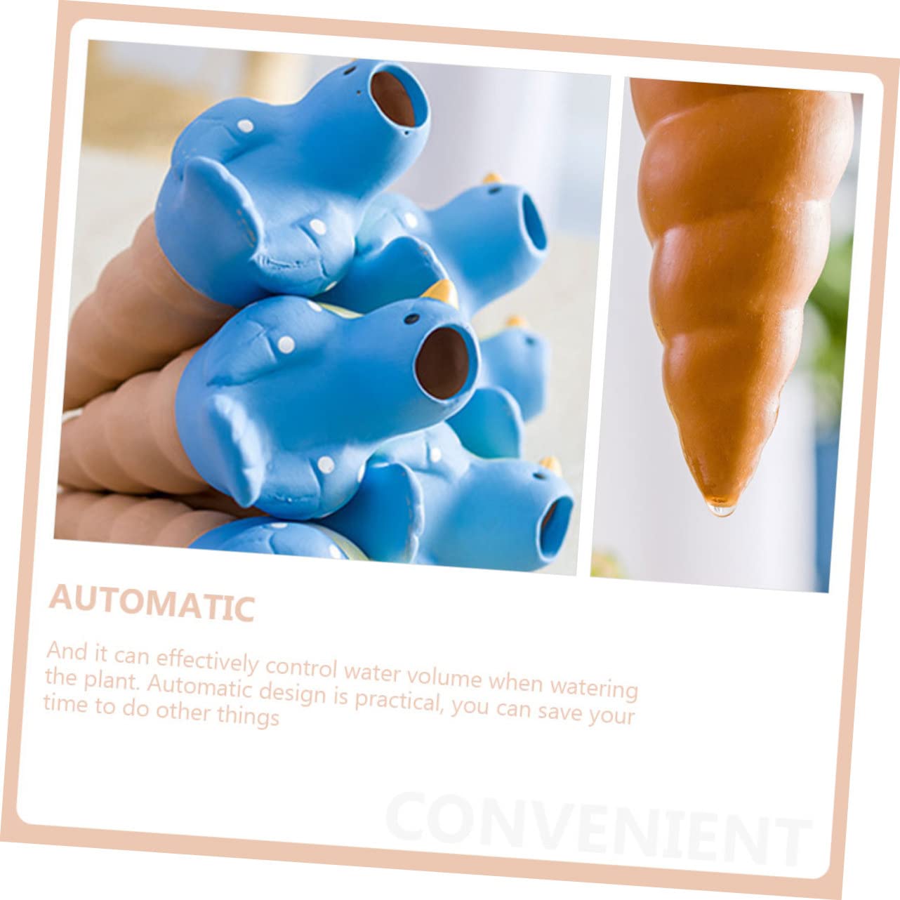 Gatuida Sfere di Irrigazione Automatica in Ceramica per Piante 4Pezzi, Globi d'Acqua per Giardino e Terrazza