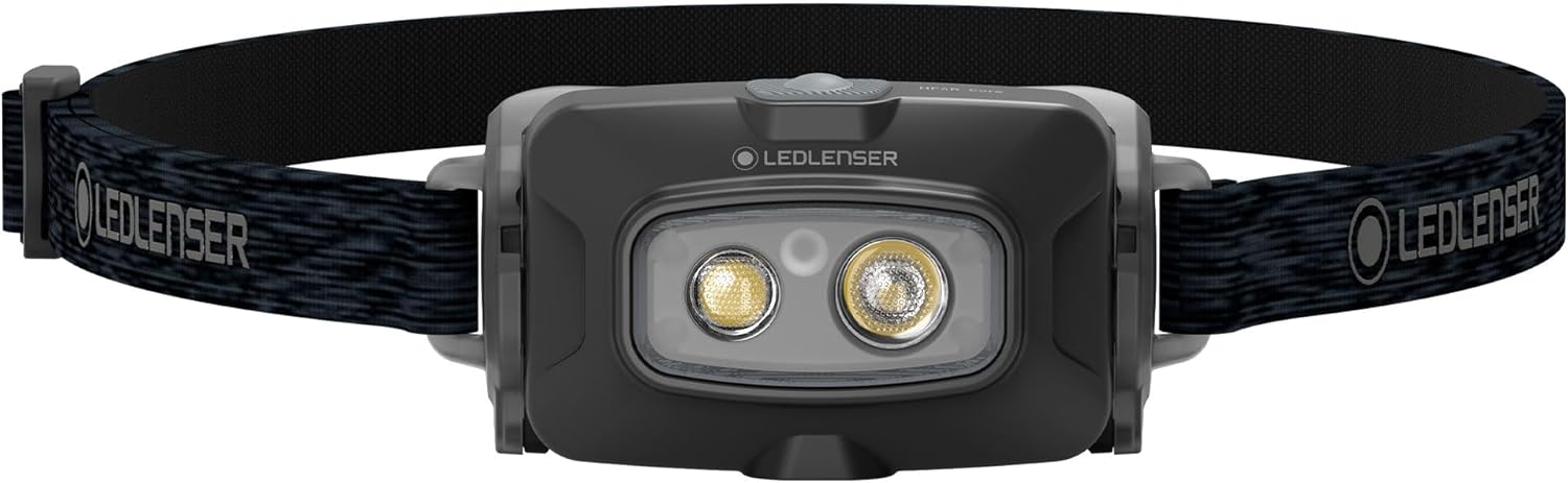 Front view of the Ledlenser HF4R Core Head Torch