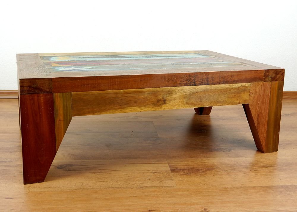 Livasia Table Basse En Teck | Ensemble 3er | Petite Table En Bois