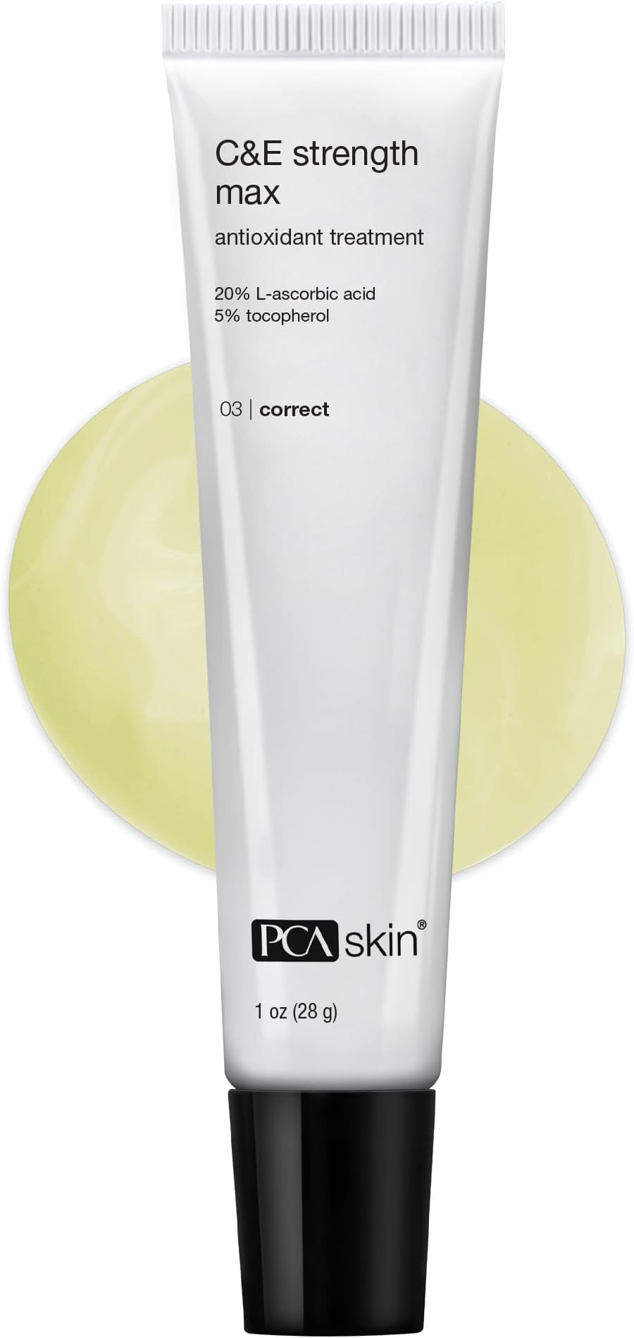 PCA SKIN C&E Strength Max Antioxidant Corrective Cream - Anti Aging Face Serum with Maximum Strength Vitamins C&E for Brightening Dark Spots & Minimizing Fine Lines & Wrinkles (1 oz)