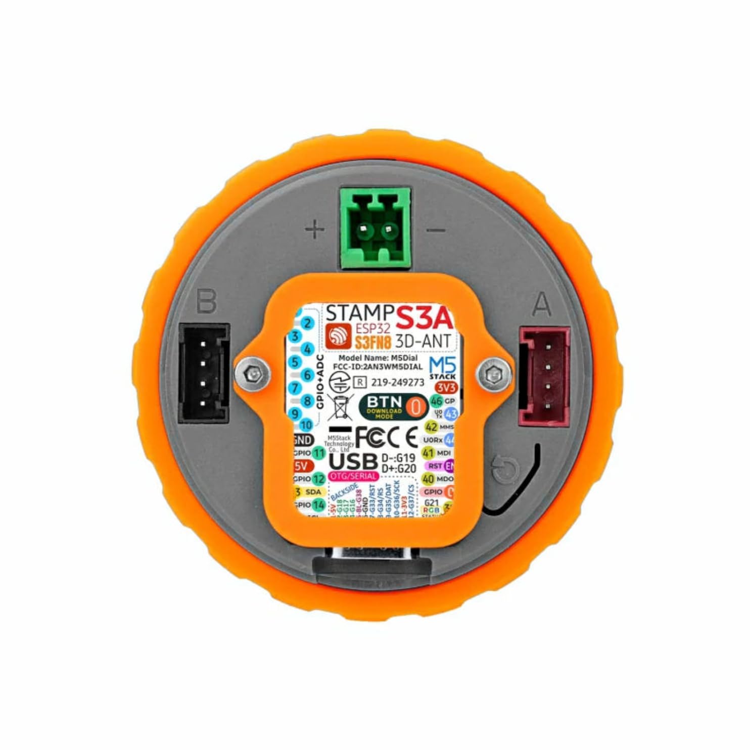 M5Stack Dial v1.1 – Botón giratorio inteligente ESP32-S3 con pantalla táctil redonda de 1,28 pulgadas, WiFi y BLE, Arduino/MicroPython, compacto para proyectos de IoT