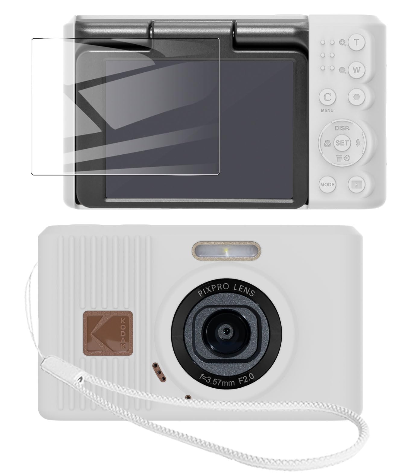 Amazon.co.jp: 【1+1枚セット】Kodak PIXPRO C1 対応 シリコンカバー+