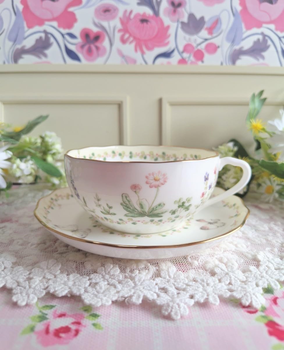 Amazon | Noritake ノリタケ 可愛い カップ&ソーサー 1客セット 