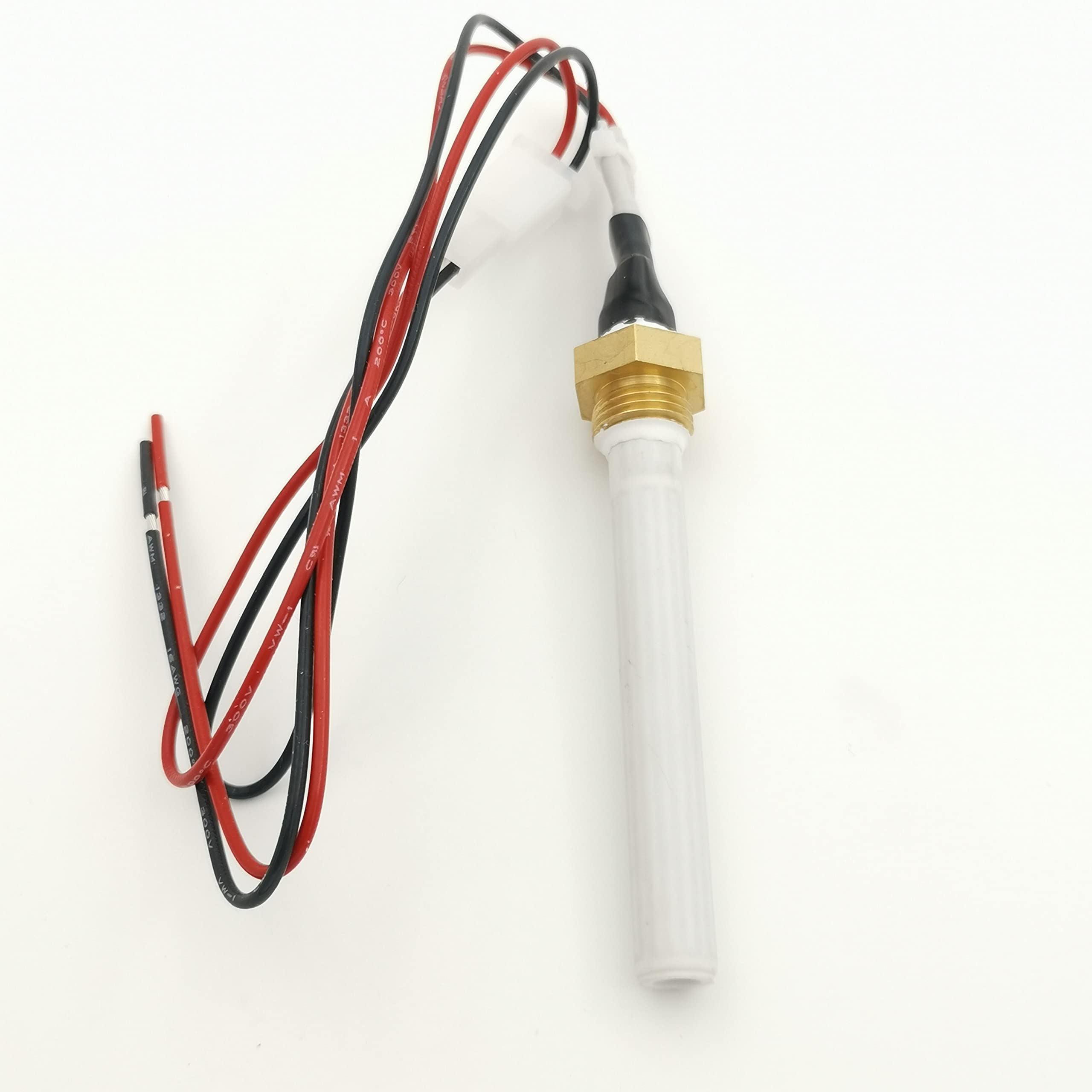 Termocoppia riscaldatore 220V 300W 3/8 Pollici Filo di Ceramica in Ceramica Cabina di Riscaldamento Ceramica for Stufa a Pellet Termocoppia di Ricambio (Color : 12pcs)