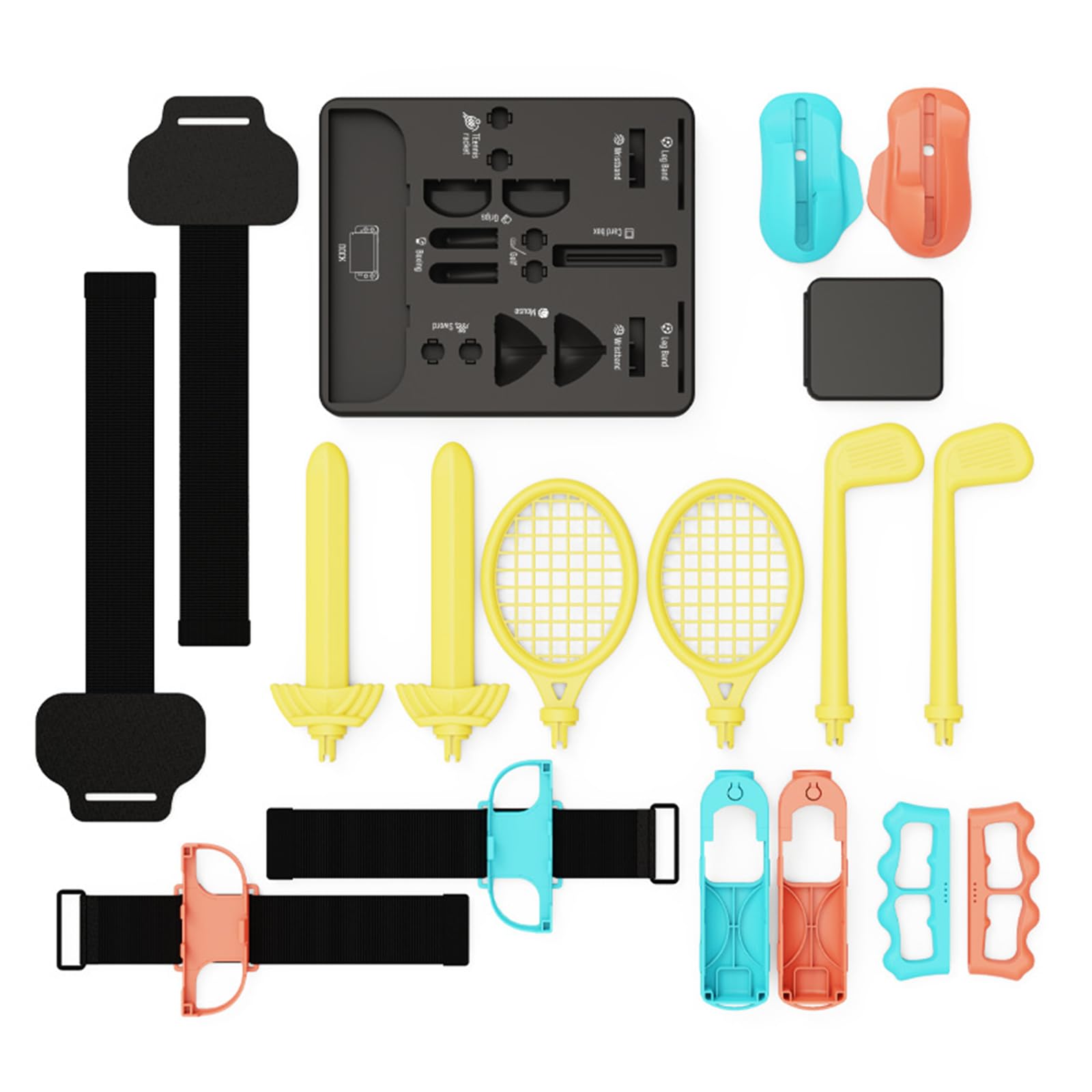 Generisch Grip Motion Controllers Set: 18 Sportoptionen für Familienspaß und interaktives Familienspiel