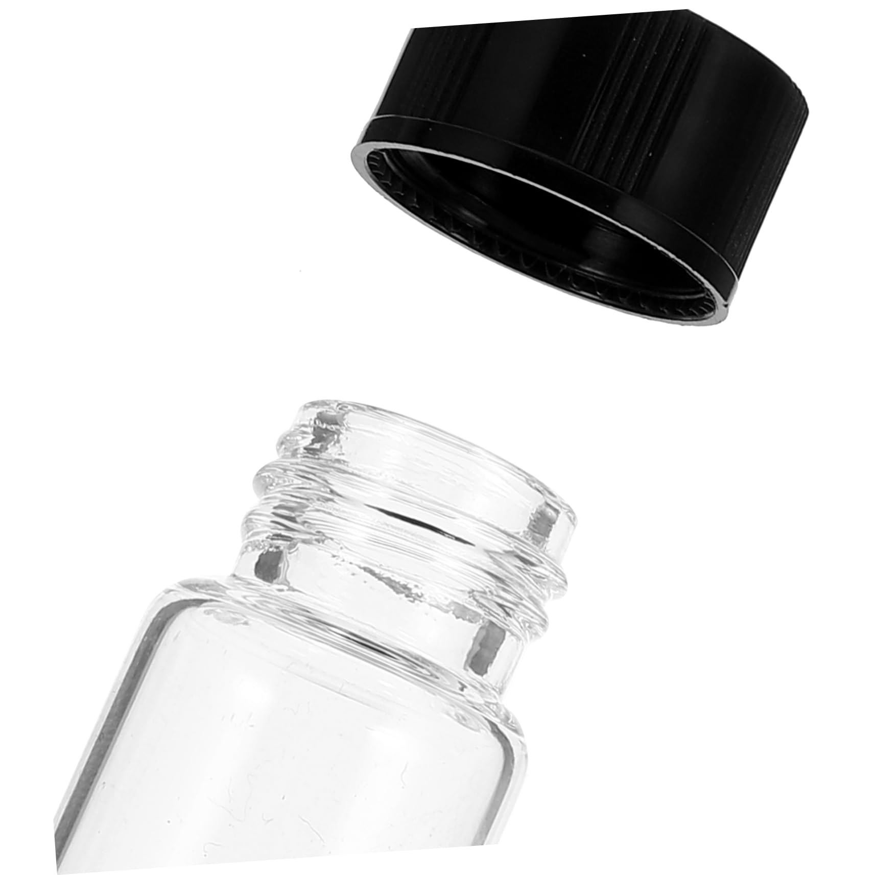 MAGICLULU 100piezas Botella de Muestra Transparente de Frascos de Vidrio con Tapa para Experimentos de Muestra con Tapas para Laboratorio