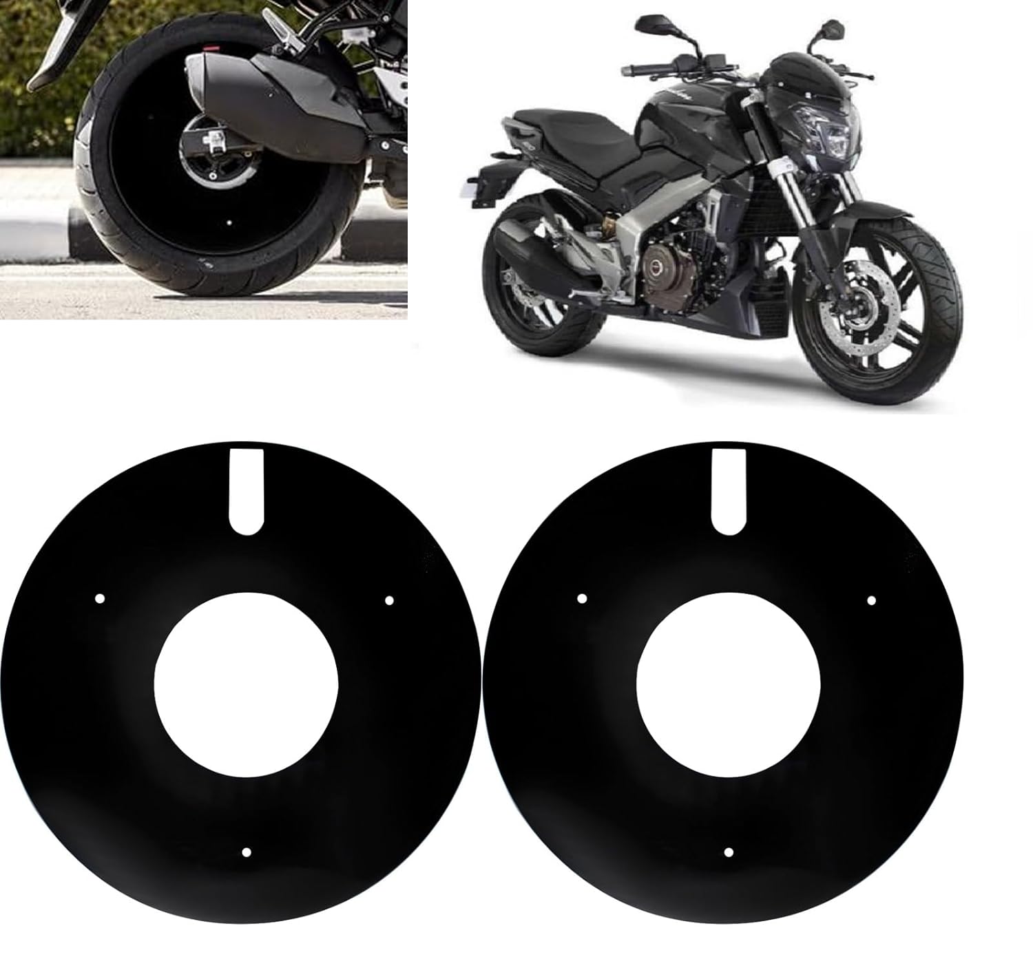 Atoray Acrylic Bike Wheel Cover for 17 inch All Universal Bike Not Fit