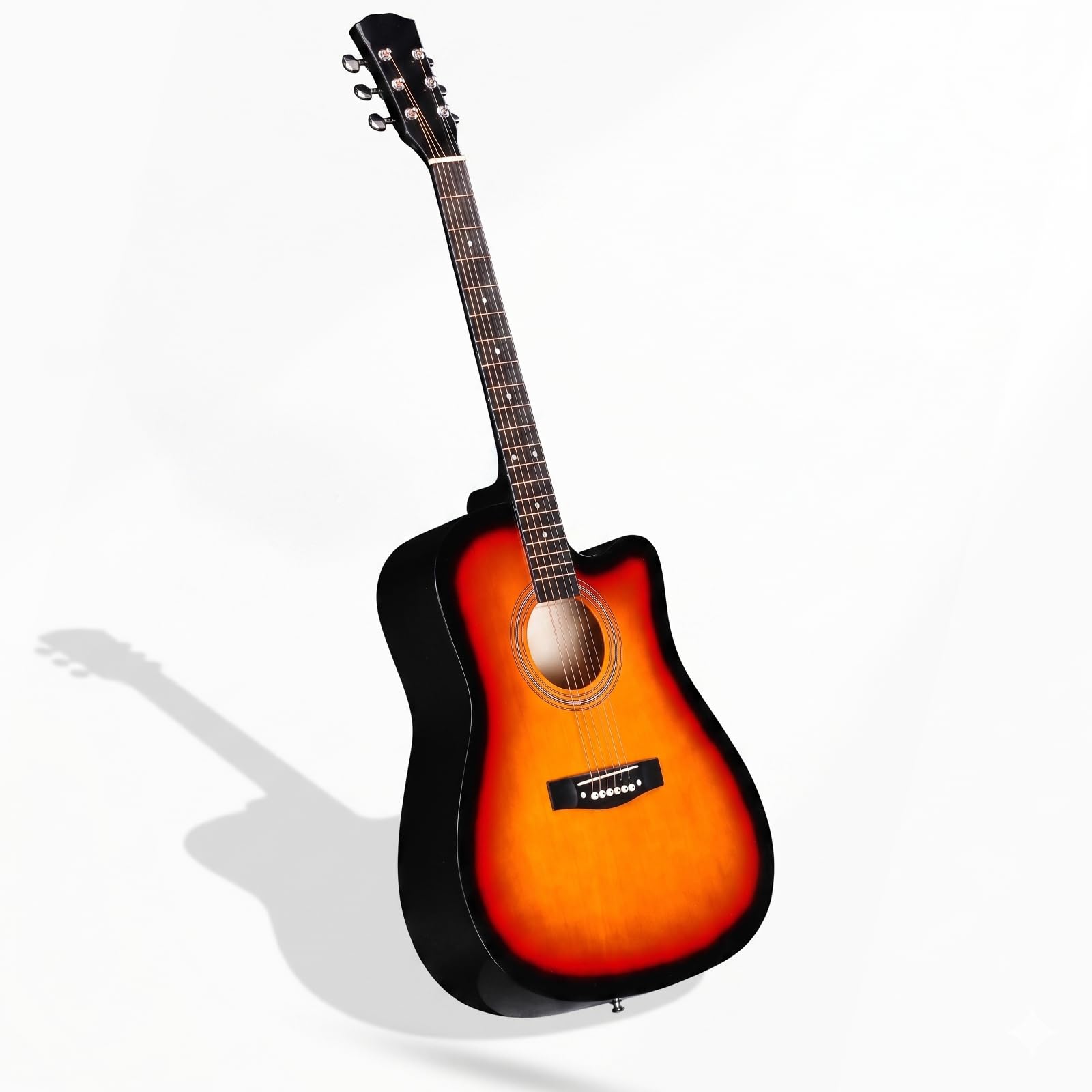 41 Inch Cutaway Dreadnought Acoustic Guitar Sunset Finish