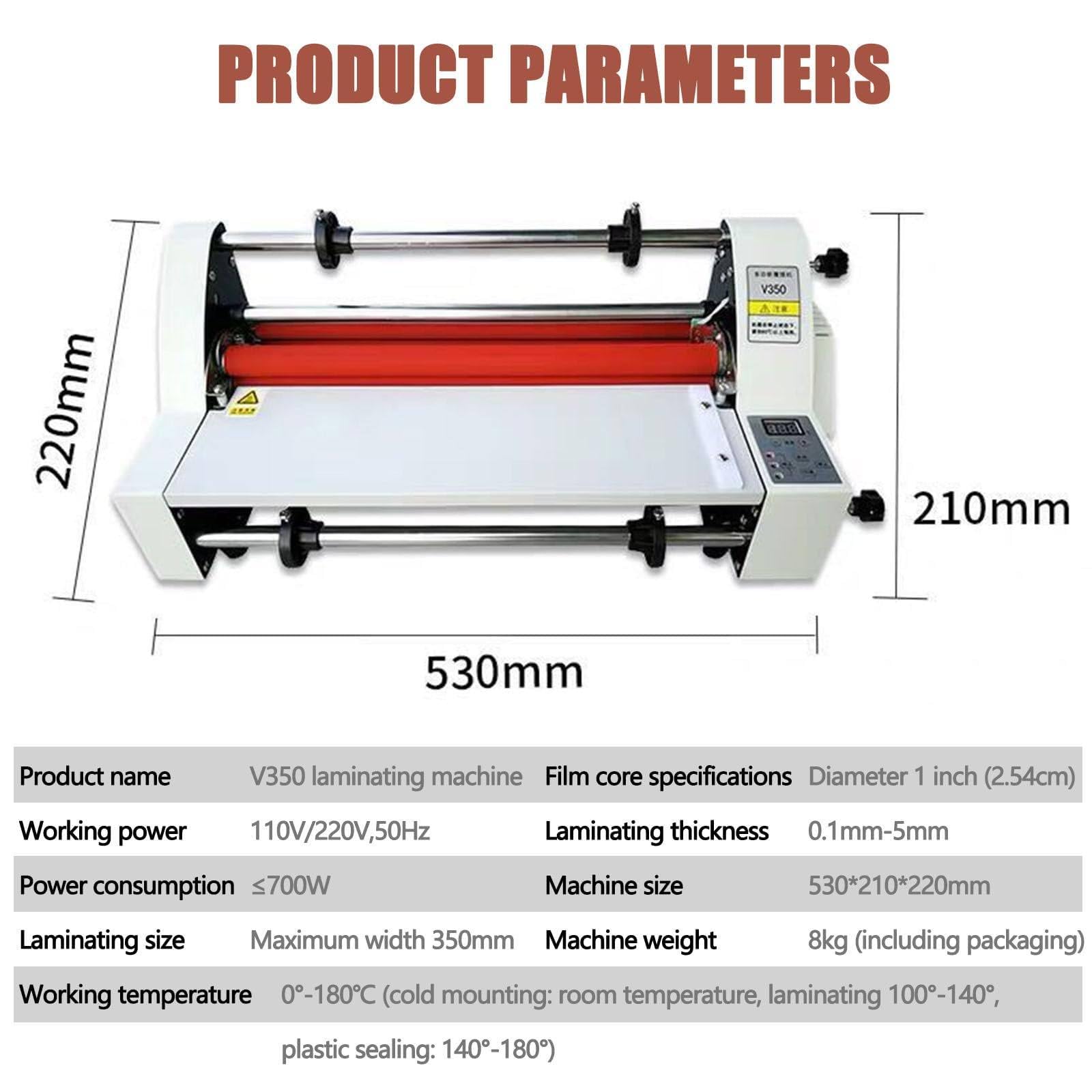 Laminator z ną ochroną stałej temperatury do dokumentów, zdjęć i kart