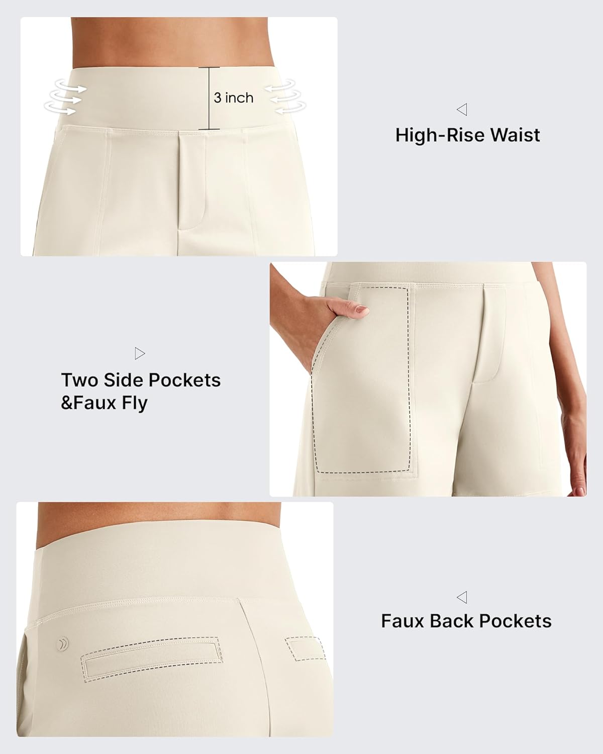 G4Free ShiftReady Athletic Shorts for Women High Waisted Trouser Shorts Trendy Casual Summer Short with Pockets - Image 5