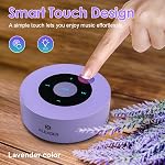 [Smart Touch] Bluetooth Speaker XLeader SoundAngel Lavender Color Auto Pairing Pocket Speaker with Portable Waterproof Case 3D Sound Mic TF Card Aux for Kitchen Bedroom Yoga Girl Women Gift Purple