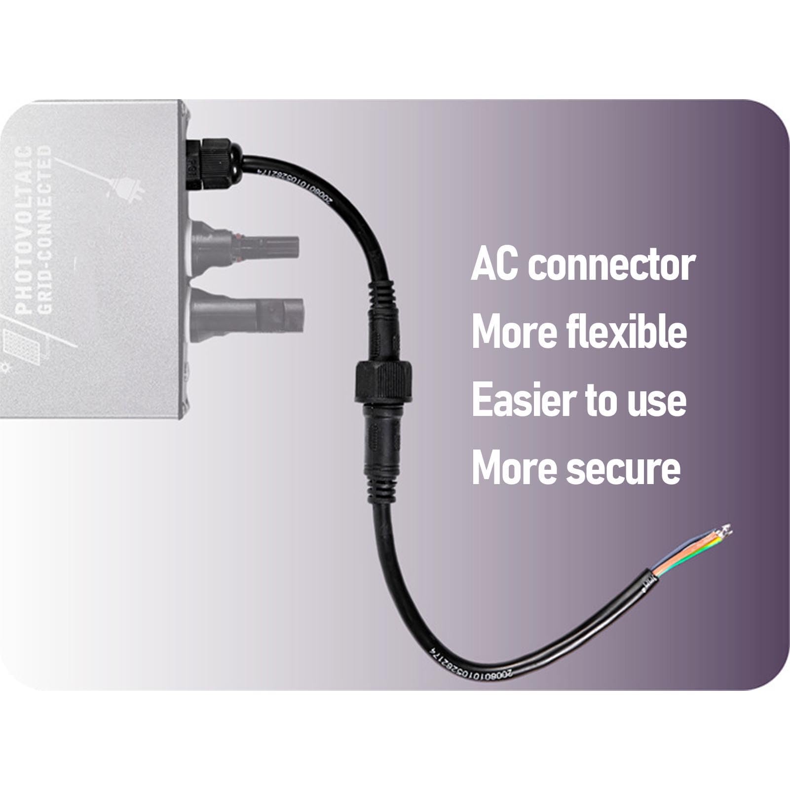 BuyWeek Inversor de Conexión a Red de 100 W, Entrada de Batería de 12V/24V CC a Microinversor de Salida de 180V-265V CA, Soporte a Prueba de Agua IP45 Conexión Rápida a Red