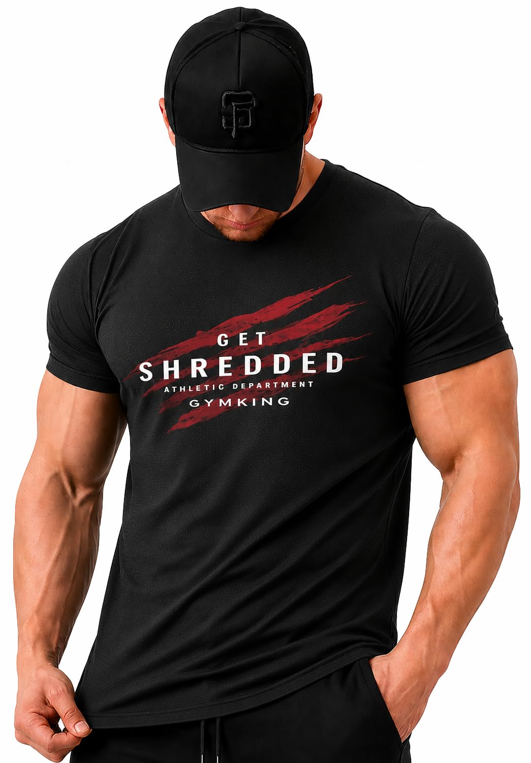 Quick Dry Sports T Shirt for Men | Lightweight Breathable Gym T-Shirt | Regular Fit Workout Tee for Running, Training & Everyday Activewear-image-18