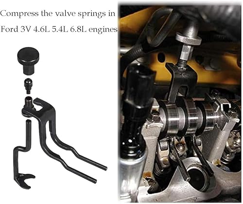 Miniatura 6 de Herramienta de compresor de resorte de válvula 6684 para Ford, compresa resortes de válvula para motores Ford 3V 4.6L, 5.4-L y 6.8L, árboles de