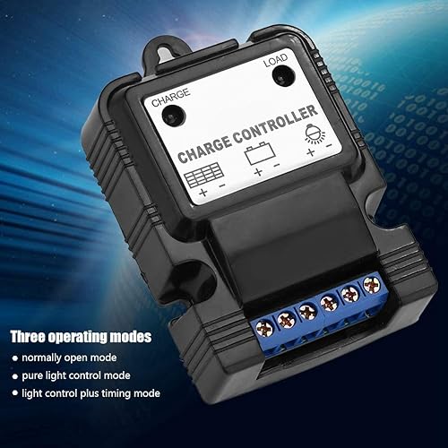 Miniatura 6 de Controlador de carga solar, 6V12V 3A controlador solar PWM, controladores de panel solar con indicador LED, regulador inteligente de energía