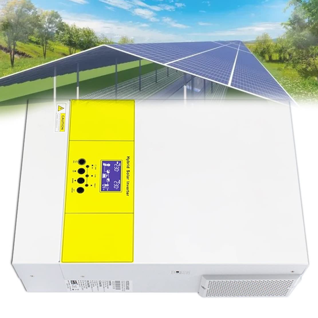 Inwerter hybrydowy 3600 W, inwerter off-grid 24 V DC do 220 V/230 V, inwerter czystej fali sinusoidalnej maks. Prąd ładowania 100 A, z kontrolerem ładowania słonecznego