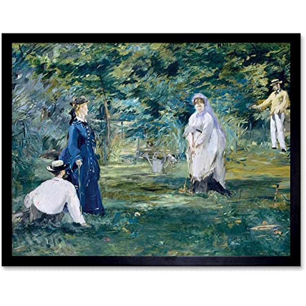 Edouard Manet A Game Of Croquet Unframed Wall Art Print Poster Home Decor Premium