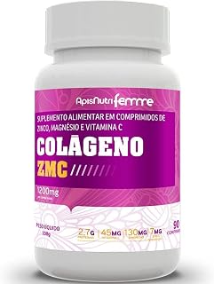 Colageno Zmc 90 Comp, Apisnutri