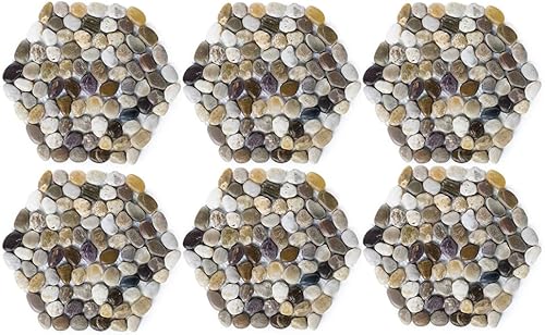 SUNFACE River Rocks - Adoquines para exteriores para jardín, pasarela, guijarros de grava pulida para patio, césped, patio, camino, paisajismo,