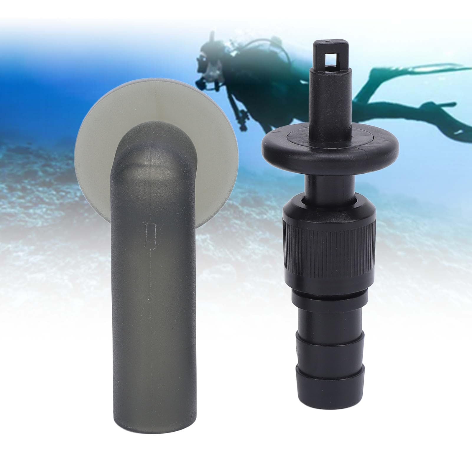 Gavigain Diving Marker Buoy Nozzle TPU SMB Inflator Nozzle Scuba Diving Float Marker Tube Mouthpiece for Water Sports Equipment