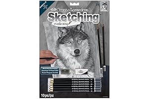 SKBN-18 Sketching Made Easy Kit, 9-Inch by 12-Inch, Alpha