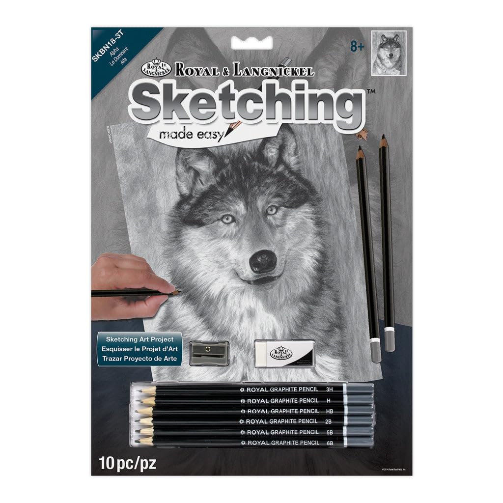 Royal Brush Sketching Made Easy Kit 9"X12"-Alpha