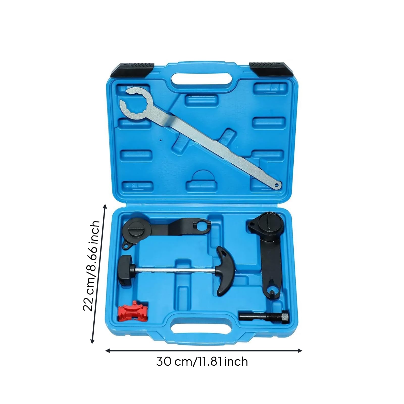 perfk Kit Attrezzi Distribuzione Motore EA21 Utensili Fasatura Chiave Allineamento Supporti Bloccaggio Perni Posizionamento Valigetta con Maniglia Metallo