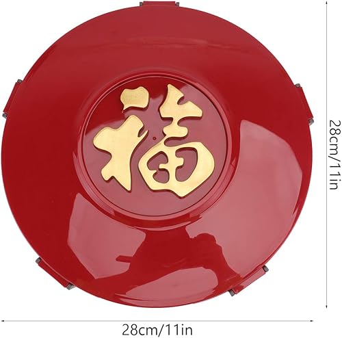 Miniatura 2 de Bandejas para servir para fiestas, Año Nuevo chino, frutas secas, dulces, aperitivos, bandeja para servir, caja dividida para platos de alimentos,