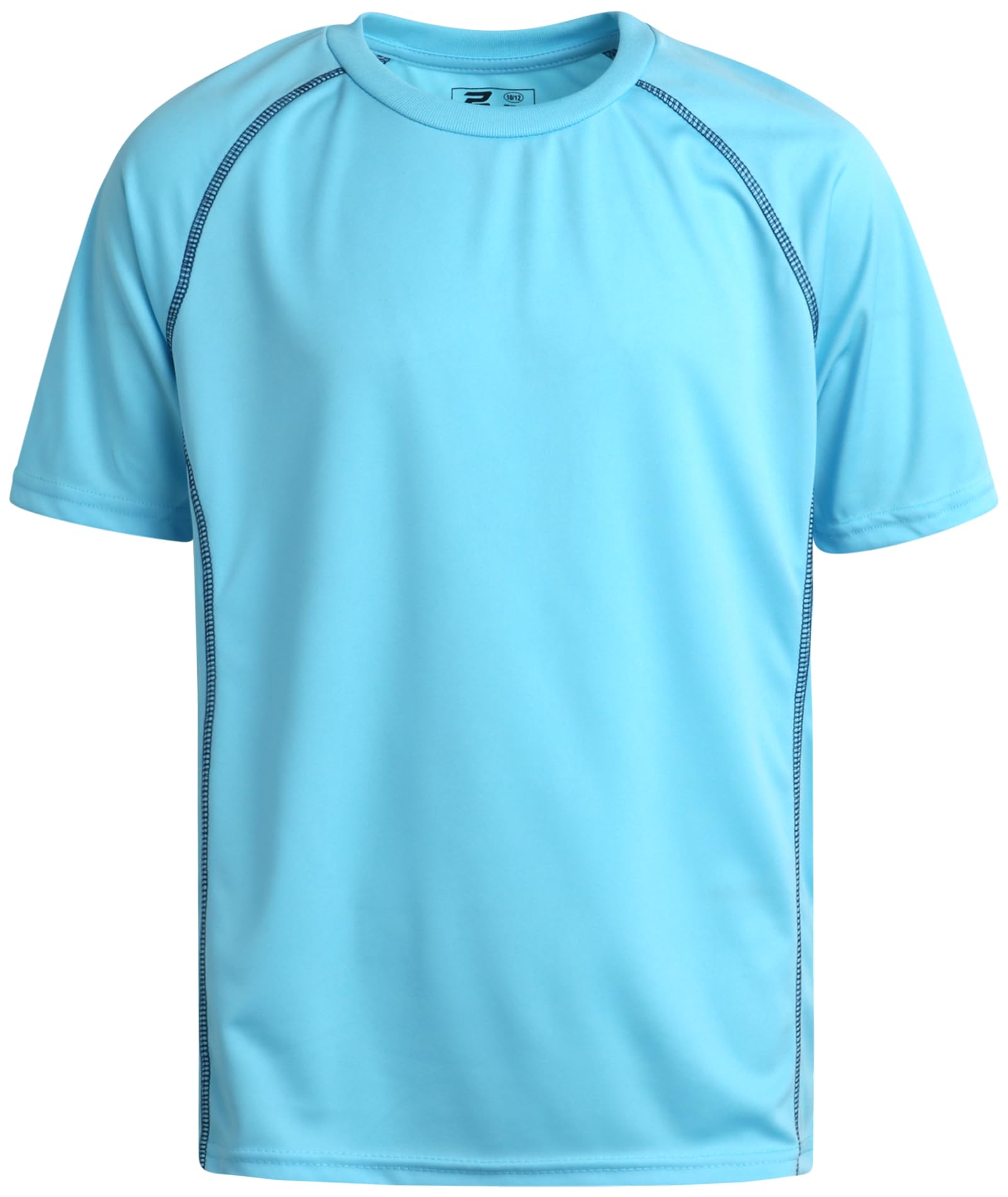Pro Athlete Camiseta deportiva para niño, paquete de 4 unidades, ligera, de secado rápido, de manga corta, para niños (tallas: 8-20)