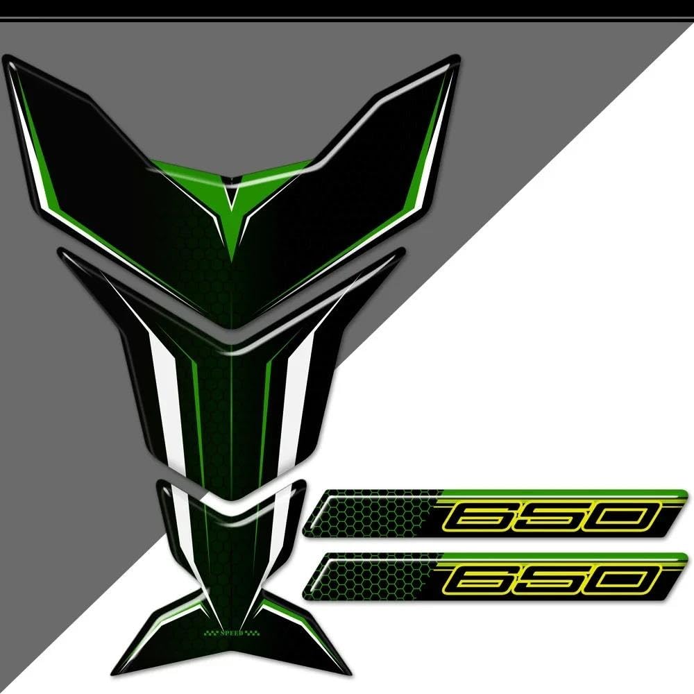 Motorcycle TankPad Stickers Kit Badge Protection Fairing for Kawasaki for Ninja 650 for Z Z650 for VERSYS 2018-2021 Accessories(Color11)