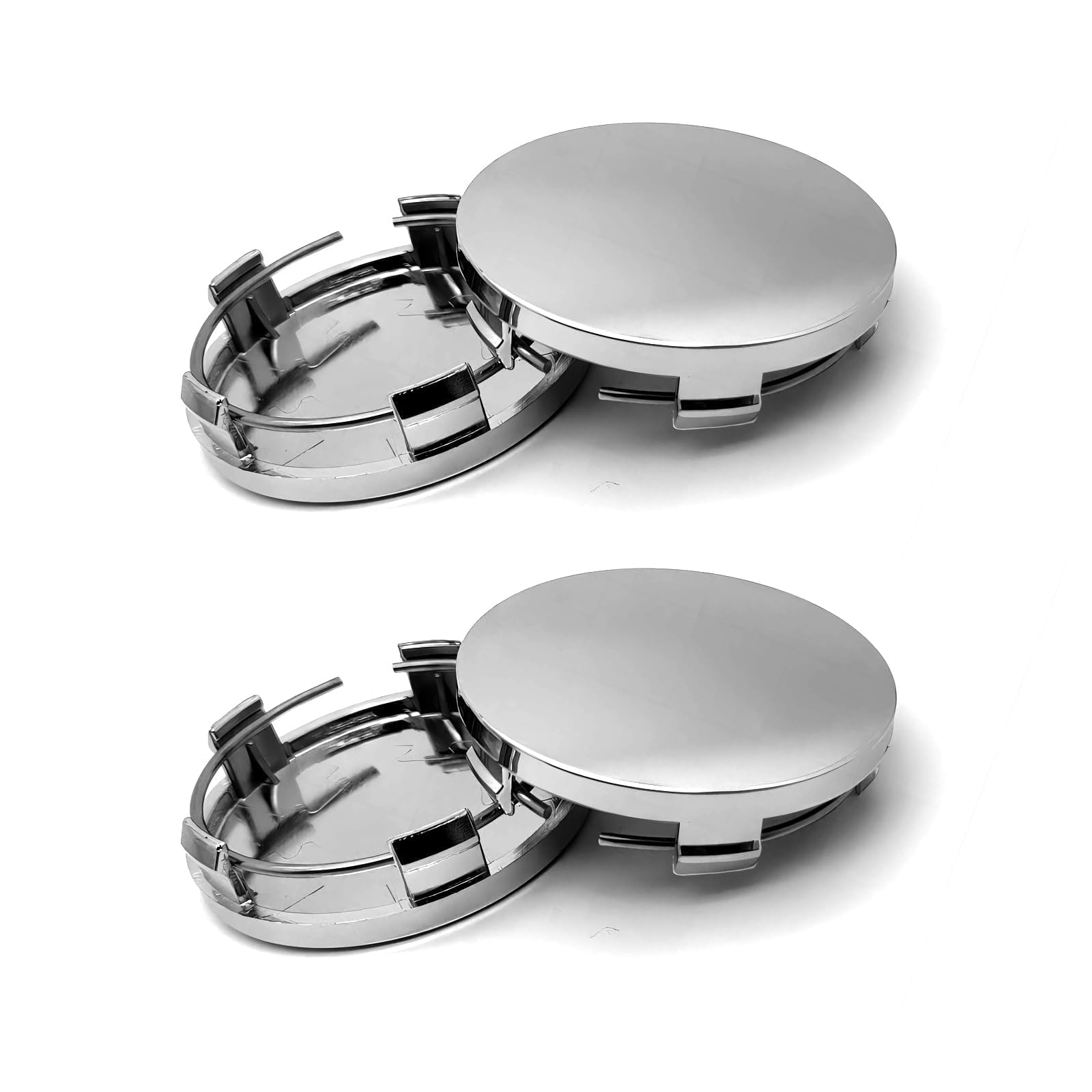 YDSTNiu 4 Pcs Car Wheel Centre Caps for Audi TT MK2 8J TTS Coupe 2-Türer 2008-2014, Rim Dustproof Cover Durable Hubcaps Vehicle Wheels Rim Trim Waterproof Protection,Silver-OD:60mmID:58mm