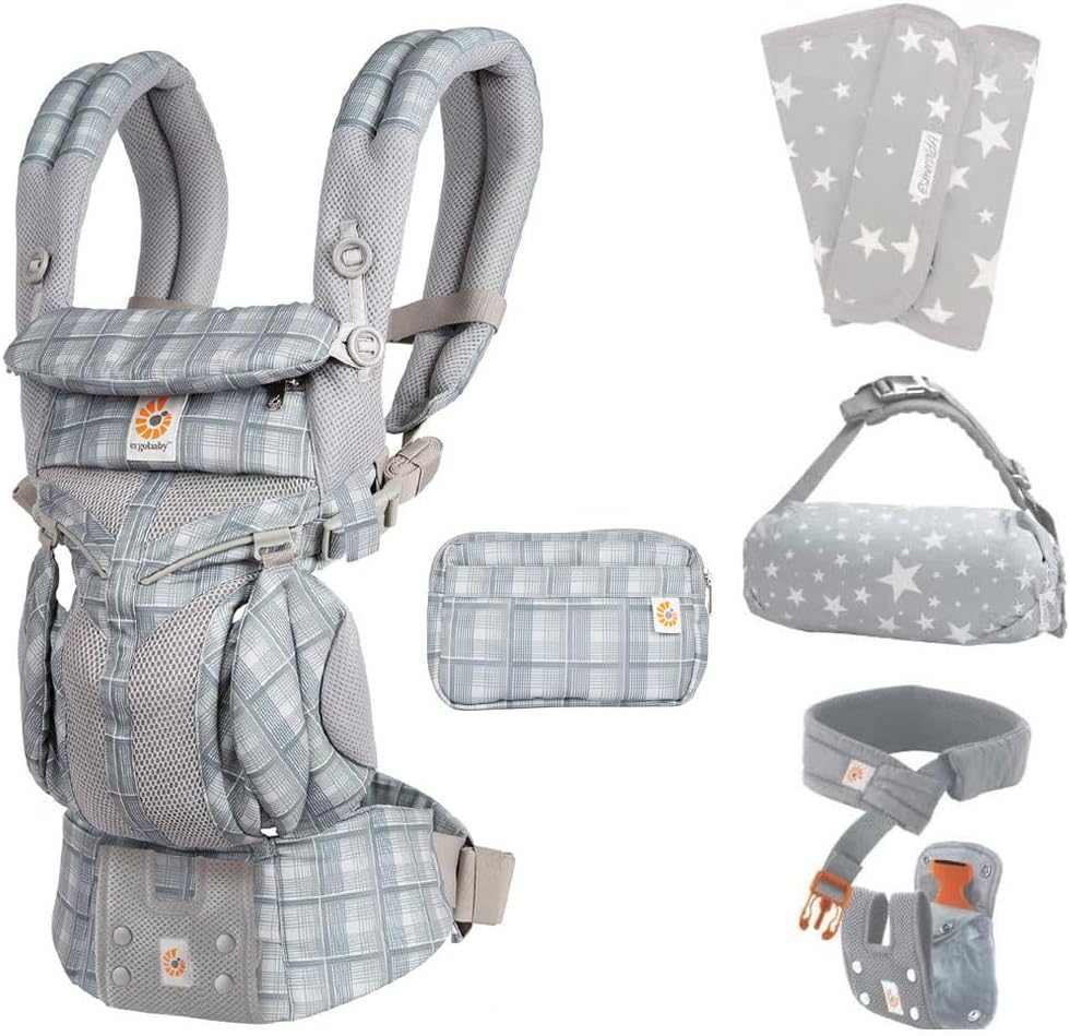 Amazon Co Jp エルゴ 抱っこ紐 Ergobaby エルゴベビー オムニ Omni360 クールエア スペシャルセット キャリアカバー よだれパッド付 日本正規品 グレープレイド ベビー マタニティ