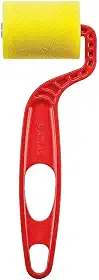 Atlas - Rolo de Pintura de Espuma de 5cm em 100% Poliéster e Com Densidade 30 (kg/m³), Cor Amarela