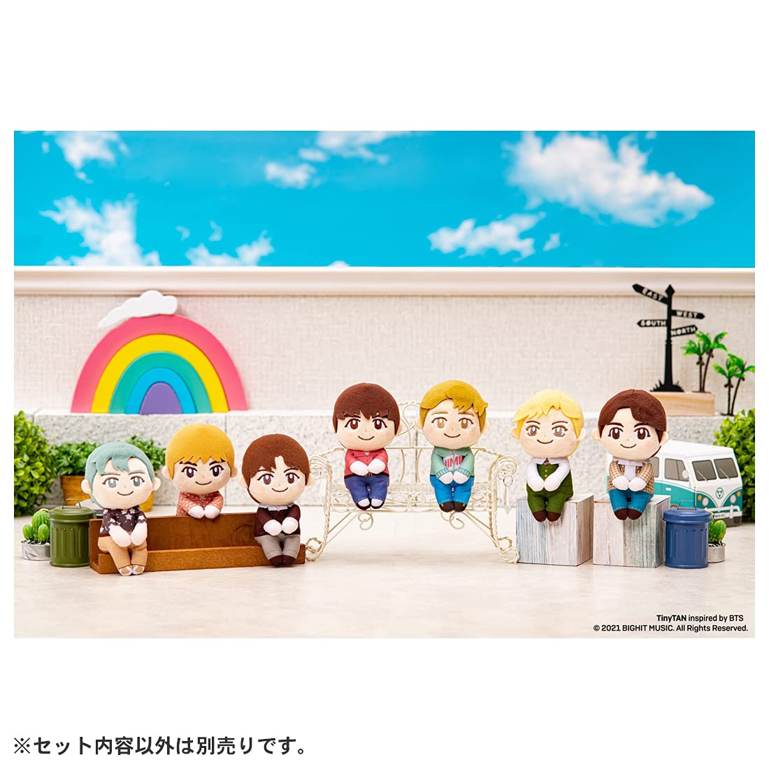Amazon.co.jp: TinyTAN Dynamite Ver. ちょっこりさん V ぬいぐるみ高