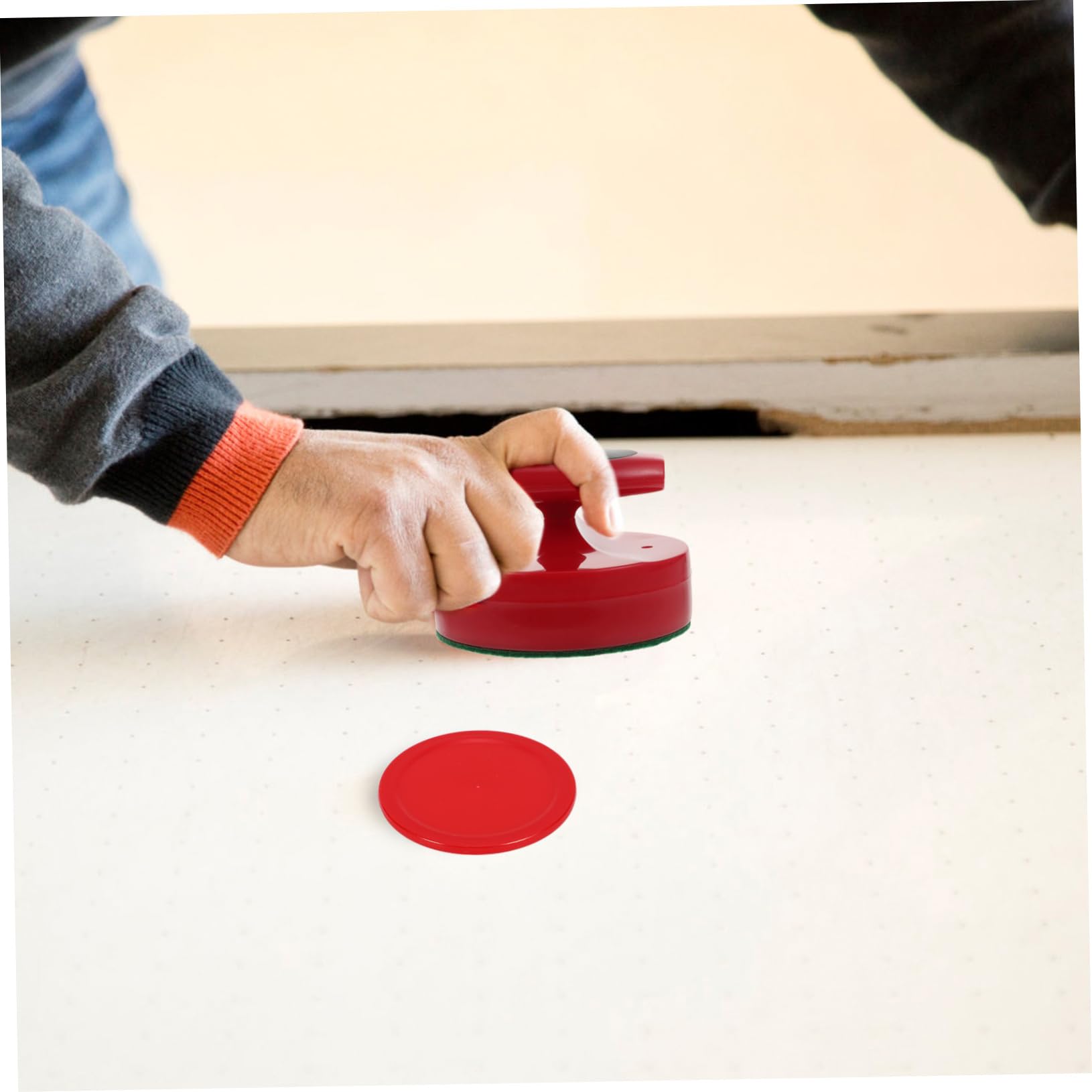KOMBIUDA 2sets Palle Da Hockey e Sliders Per Tavolo Accessori Per Giochi Di Hockey Ghiaccio Include Paddles Rosse Per Sostituzione e Competizioni Giochi