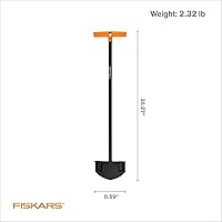 Vista 5 de Fiskars Herramienta de césped de acero de 38.5 pulgadas, bordeadora manual de mango largo para césped y jardín para herramienta de suelo, jardín
