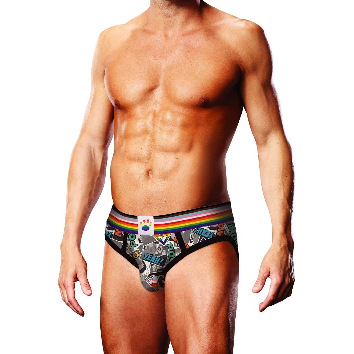 Prowler Men's Multicolor Comic Book Brief Xsmall - Uk Waist Size - 26" - 30" - One Count