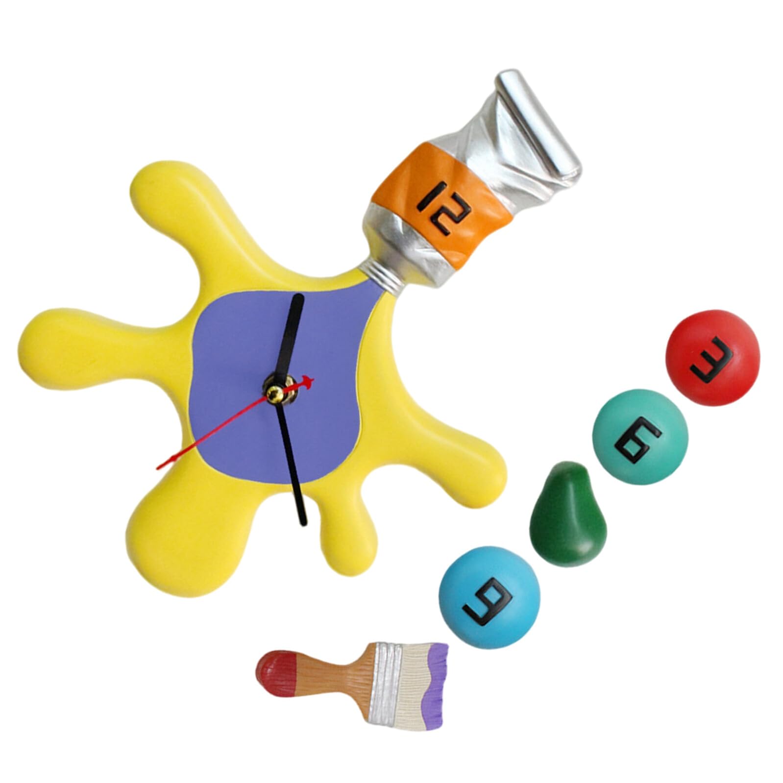 Horloge silencieuse ronde moderne NUOBESTY mécanisme sans tic-tac pour chambre à coucher