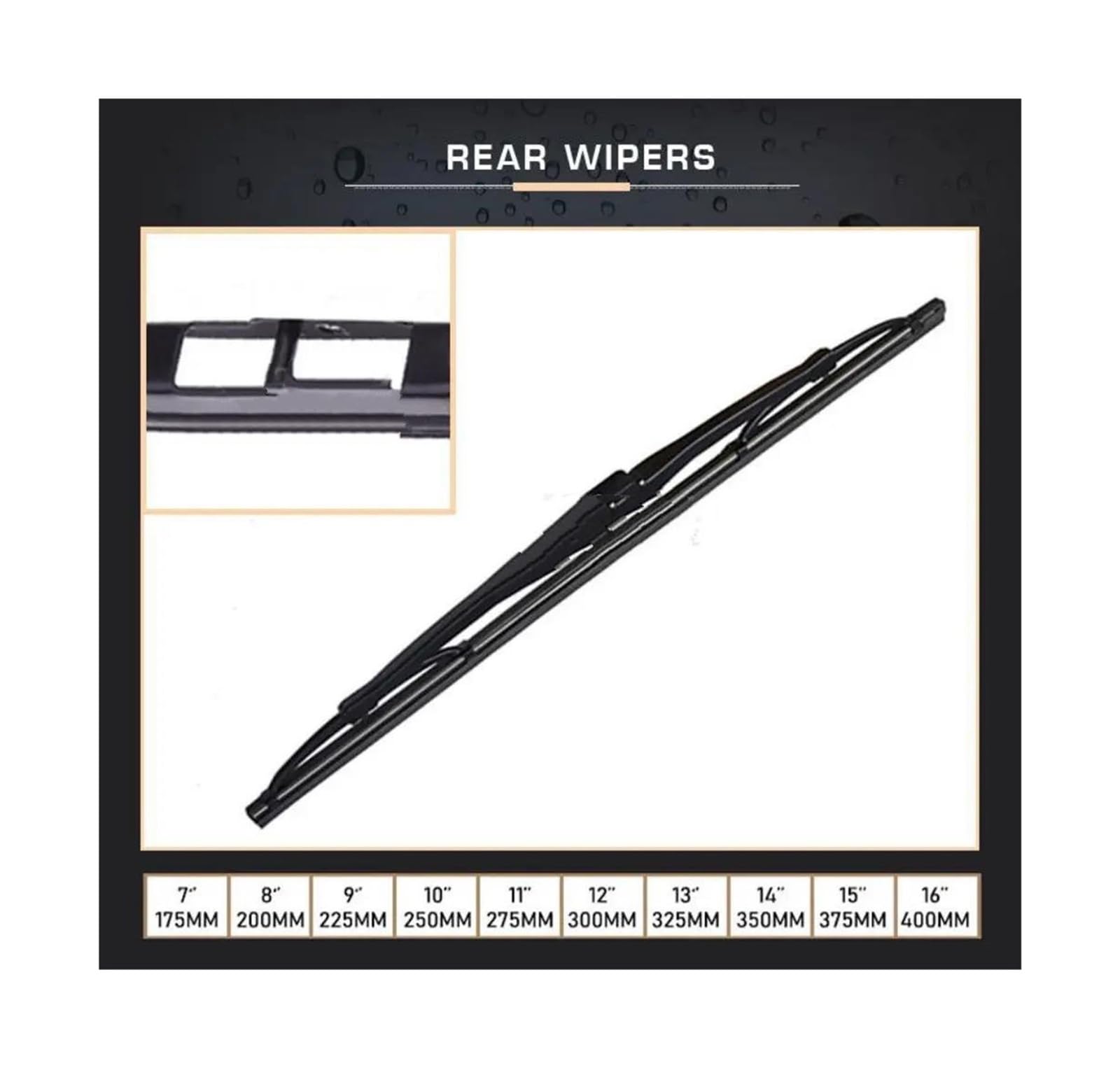 Tergicristalli Parabrezza Per Seat Per Ibiza 2002-2012 Tergicristallo 14 "Spazzola Del Tergicristallo Posteriore E Braccio Set Parabrezza Parabrezza Tergicristalli Posteriori Finestra Tergicristallo